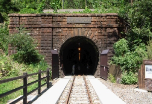 大日影隧道の東坑口(ポータル)