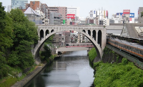 画像1：聖橋（西側から渡河部全景を撮影）