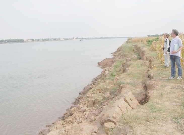 The State of Erosion at the Right Bank of the Mekong River