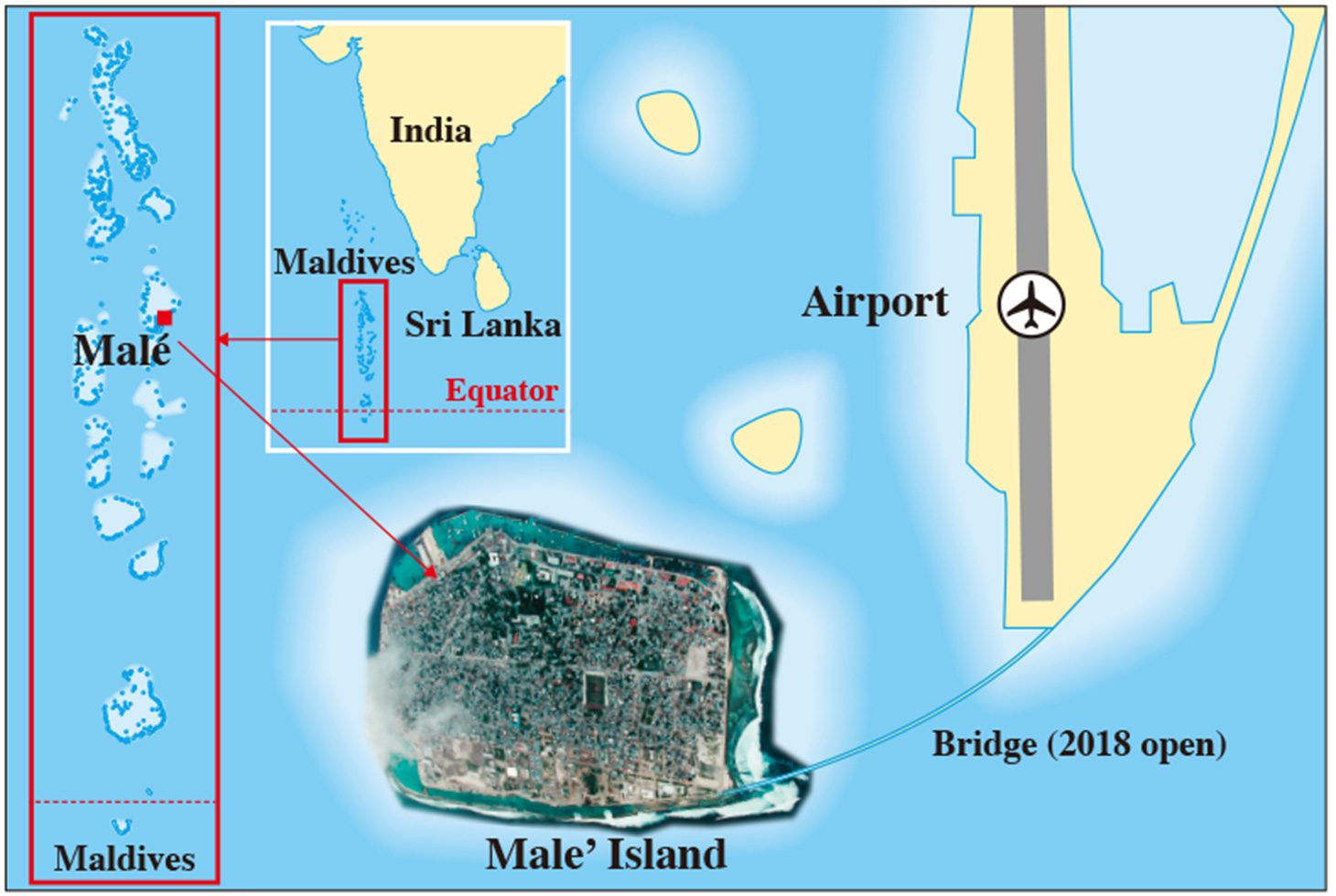 Location of Male’ Island