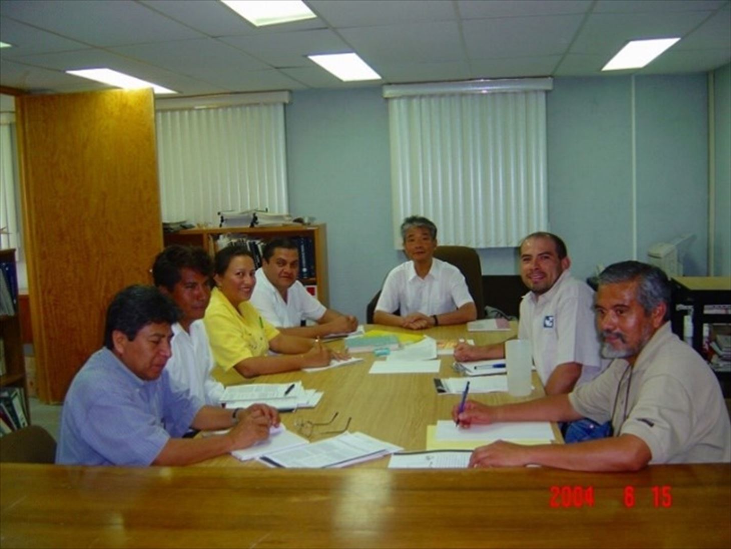 Photo 10: Information exchange with counterparts (June 2004)