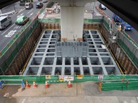 平成29年度 鋼製橋脚の定着深さを低減できる平面格子形鋼を埋設した合成構造フーチングの開発