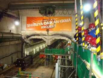 シールド掘削の現場はまるで秘密基地のよう