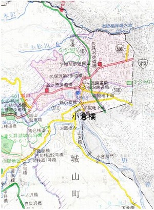小倉橋位置図