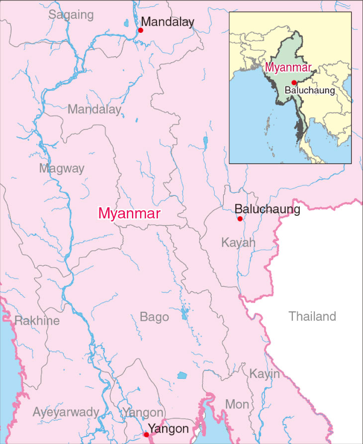 Location of Balu Chaung