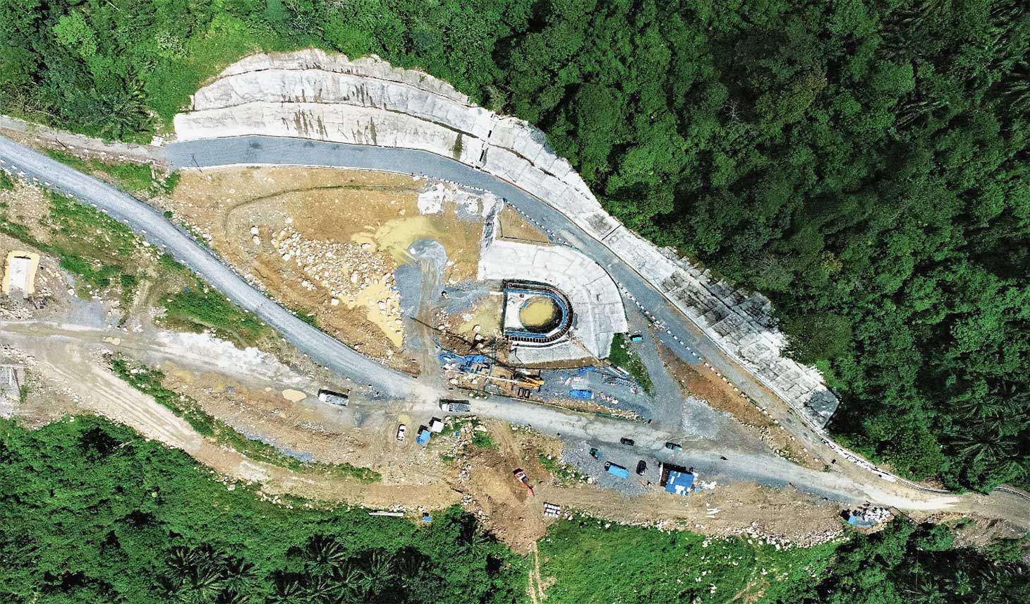 Headpond Shaft Concreting Works and Detour Roadworks