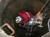 平成27年度 弾性波による下水道用鉄筋コンクリート管の劣化診断技術(衝撃弾性波検査法)の開発ロボットの投入