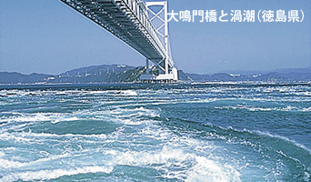 大鳴門橋と渦潮(徳島)