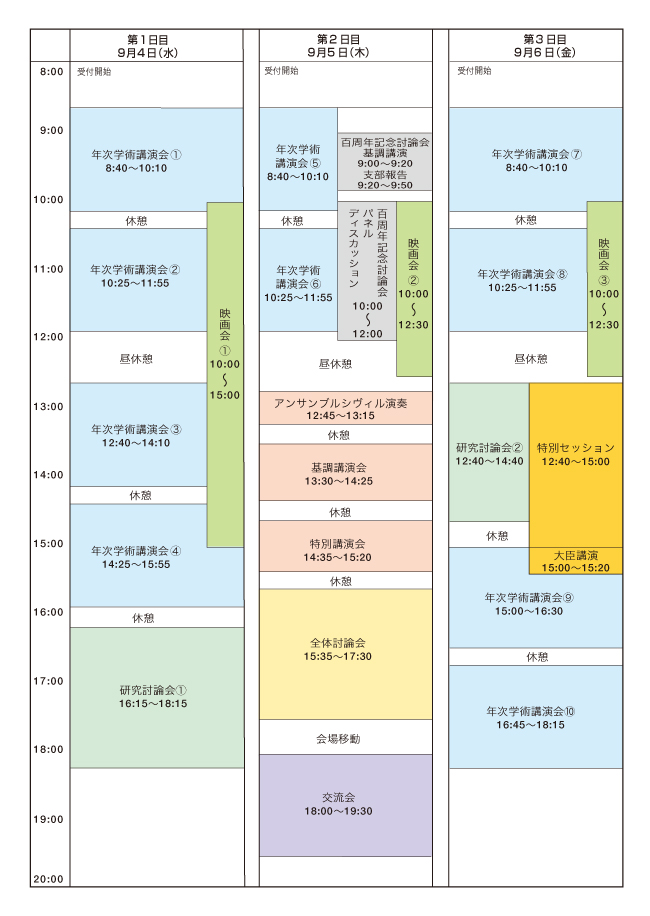 タイムテーブル